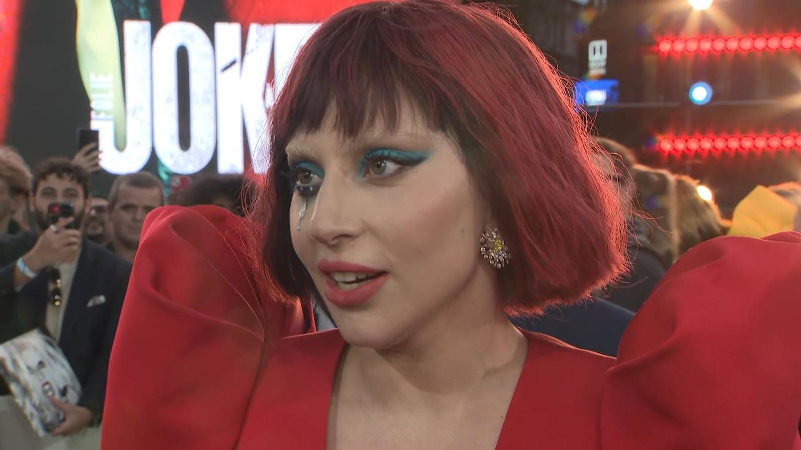 ‘I’ve made a whole record about her’: Lady Gaga still thinking about Harley Quinn at Joker sequel premiere | Ents & Arts News