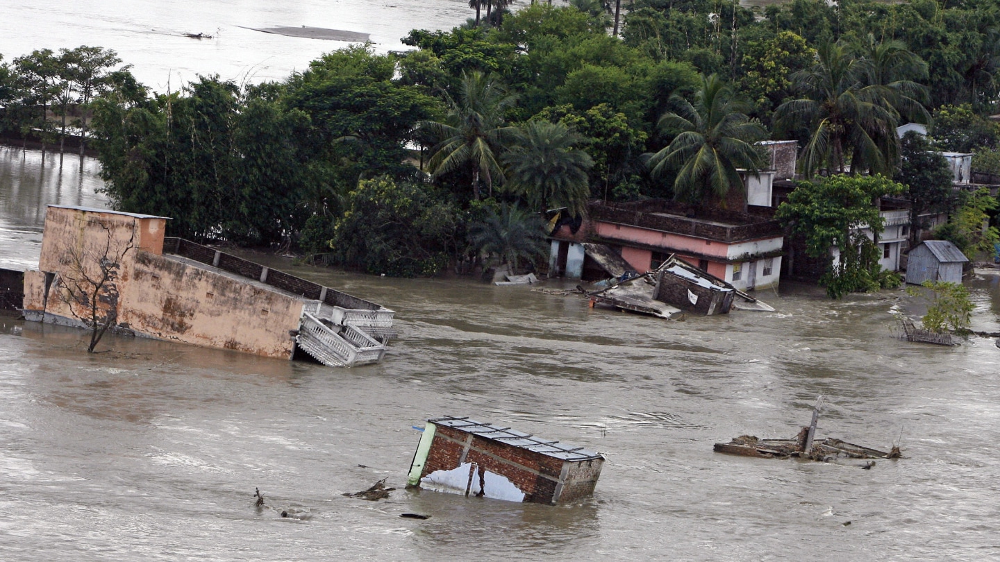 What leads rivers to suddenly change course?