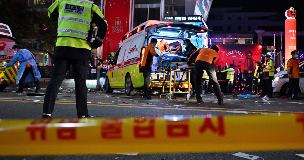 South Korean police officers jailed over ‘man-made’ Halloween crowd crush