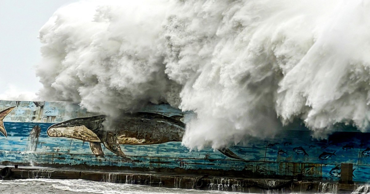 Taiwan shuts down as Typhoon Kong-rey makes landfall