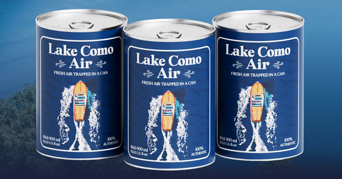 Lake Como in a can? ‘Air’ from tourist destination on sale for $11 in Italy