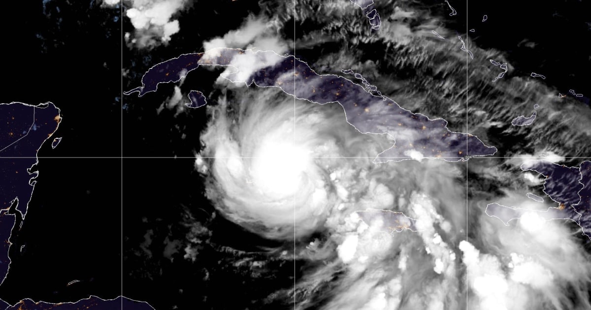 Rafael strengthens to a Category 1 hurricane