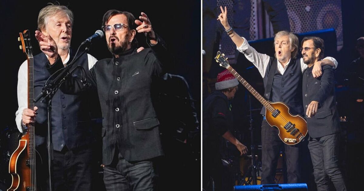 Beatles reunion: Paul McCartney, 82, Ringo Starr, 84, perform in new footage | Music | Entertainment