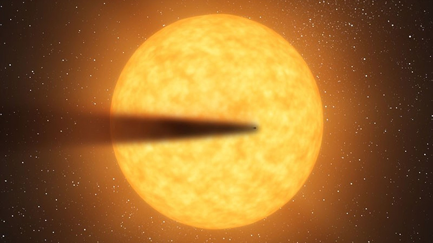 A crumbling exoplanet spills its guts