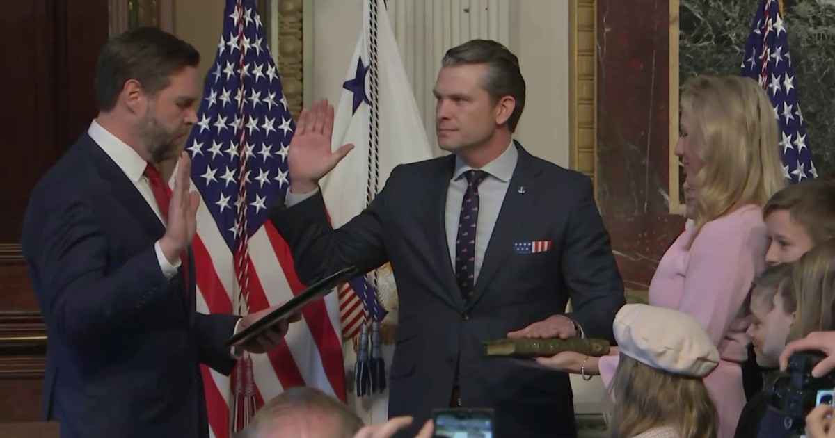 Pete Hegseth sworn-in as secretary of defense