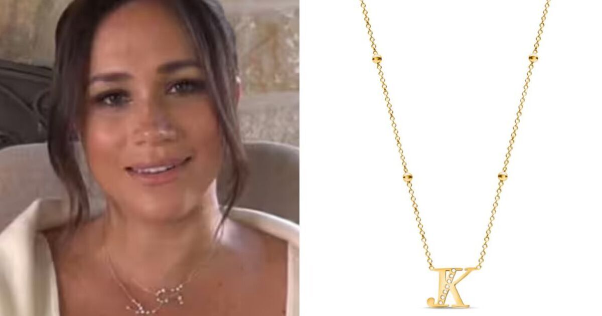 Recreate Meghan Markle’s gold personalised necklace look for £59 at Abbott Lyon | Royal | News