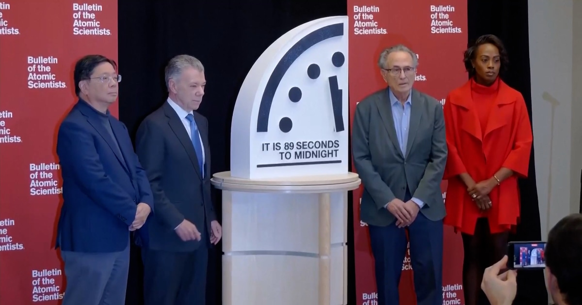 Atomic scientists push ‘Doomsday Clock’ to 89 seconds to midnight