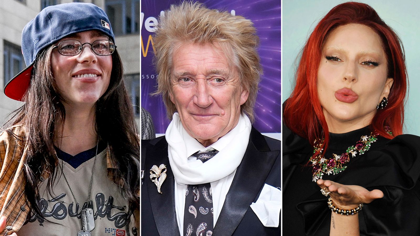 Billie Eilish, Lady Gaga and Rod Stewart among stars to perform at LA wildfire charity concert | Ents & Arts News