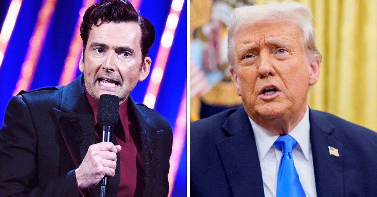 David Tennant mocks ‘villain’ Donald Trump at BAFTAs | TV & Radio | Showbiz & TV