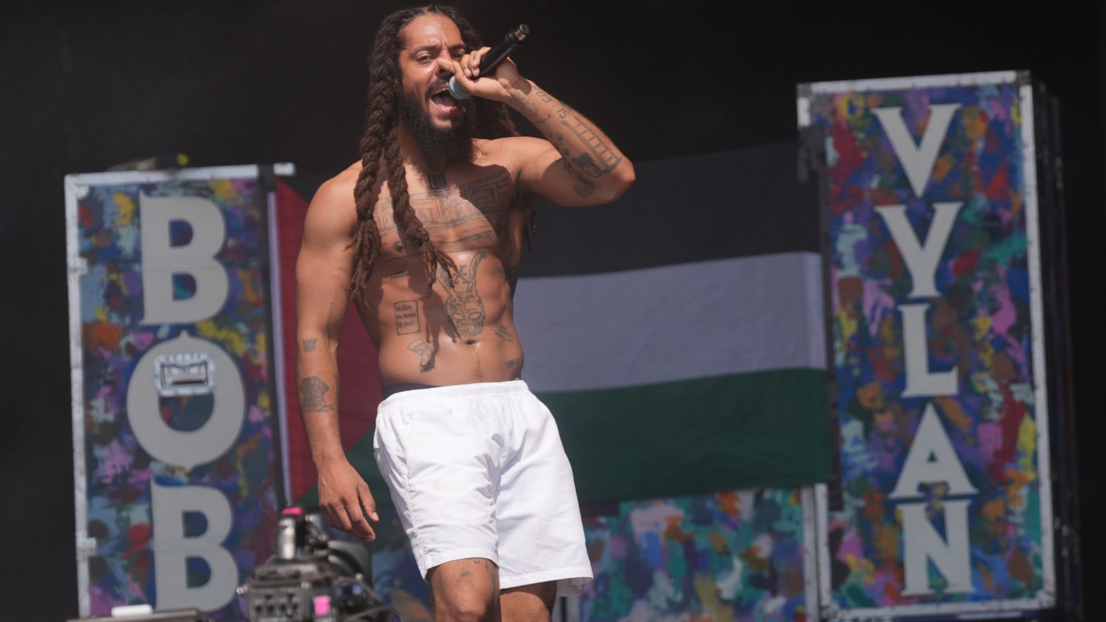 Israeli embassy ‘deeply disturbed’ by Bob Vylan’s ‘death to the IDF’ Glastonbury chant | Ents & Arts News